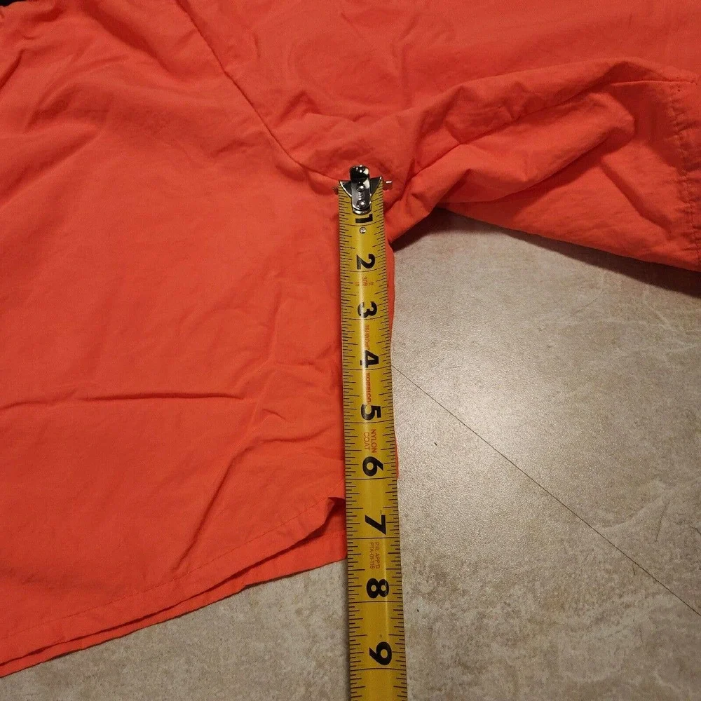 VTG Lightning Bolt Men XL USA Made Retro Orange Elastic Swim Trunks Board Shorts